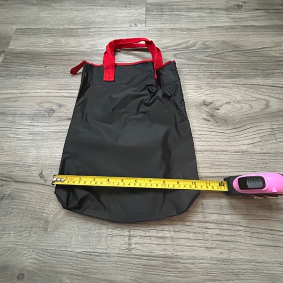 Cole Haan Black with Red Trim Zippered Tote - Picture 4 of 8